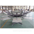 Economical Manual 8 Color 8 Station Rotary T Shirt Screen Printing Machine for Sale